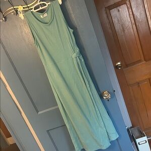 Aqua Sleeveless Maxi Dress